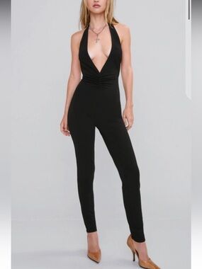Miaou Gabrielle Jumpsuit In Black XXS